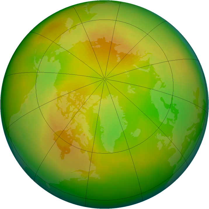 Arctic ozone map for May 2002